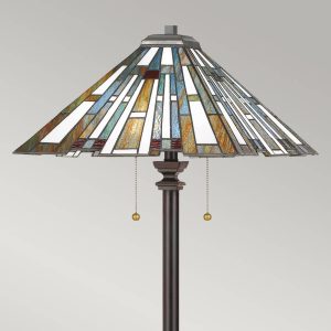 Stojacia lampa Maybeck v dizajne Tiffany