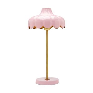 PR Home Wells stolová lampa ružová/zlatá