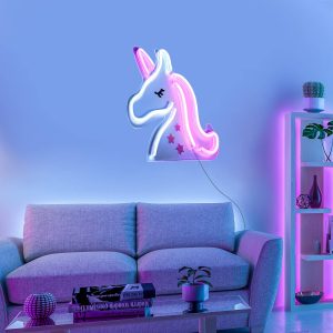 Nástenné LED svetlo Neon Unicorn