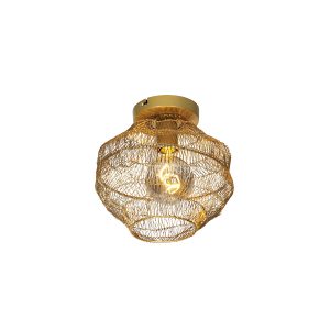 Orientálna stropná lampa zlatá 25 cm - Vadi