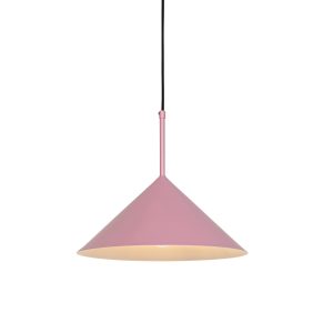 Dizajnové závesné svietidlo ružové - Triangolo