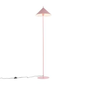 Dizajnová stojaca lampa ružová - Triangolo