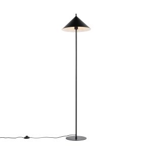 Dizajnová stojaca lampa čierna - Triangolo
