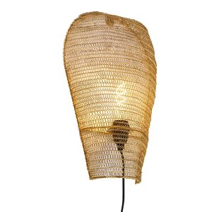 Orientálna nástenná lampa zlatá 45 cm - Nidum