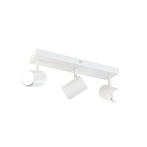 Inteligentné stropné svietidlo biele obdĺžnikové vrátane 3 Wifi GU10 - Jeana