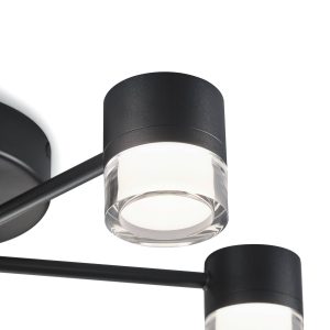 Helestra Kala stropné LED svietidlo čierna