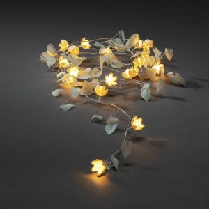 Svetelná LED reťaz Listy a kvety LED