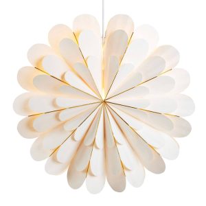 Hviezda Marigold ako závesná lampa biela Ø 60 cm