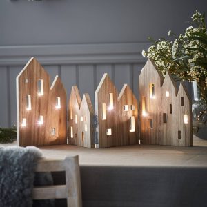 Dekoračné LED svietidlo View z dreva