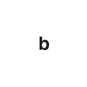 Samolepiace písmeno b