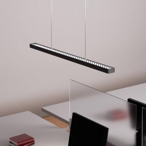 LED závesné svietidlo Jolinda do kancelárie čierna