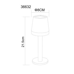 Solárna stolová lampa 36632 z plastu