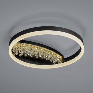 Stropné svietidlo LED Dana s kryštálovým dekorom
