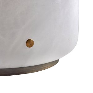 Stolová lampa Capsule LED v alabastrovej farbe Výška 25