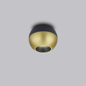 Helestra Eto LED svetlá Ø 10 cm 927 zlatá – čierna