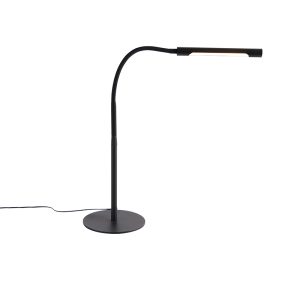 Dizajnová stolná lampa čierna vrátane LED s dotykovým stmievačom – Palka