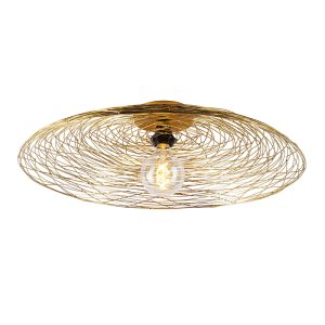 Orientálna stropná lampa zlatá 60 cm - Glan