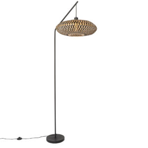 Orientálna stojaca lampa čierny bambus - Ostrava