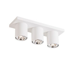 Moderné stropné bodové svietidlo biele 3-svetlo - Tubo