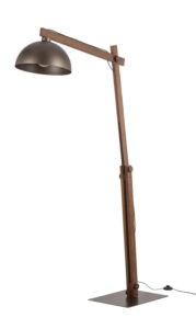 Podlahová lampa TK 6319 OSLO hnedá tmavé drevo