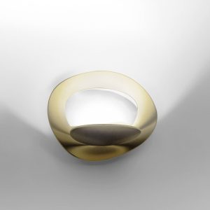 Artemide Pirce Micro LED nástenné svietidlo zlaté 3 000 K