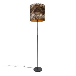 Stojacia lampa čierny odtieň leopardie prevedenie 40 cm - Parte