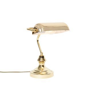 Klasická stolná lampa/notárska mosadz – Banker