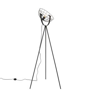 Industriálna stojanová lampa na statív čierna 35 cm nastaviteľná – Hanze