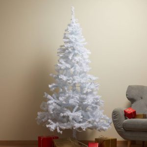 Biely LED vianočný stromček Ottawa pre vonkajšie prostredie 2
