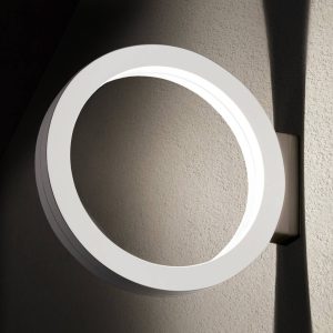 Cini&Nils Assolo – biele LED vonkajšie nástenné svietidlo