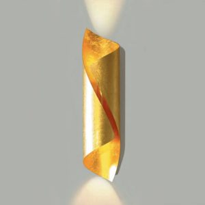 Knikerboker Hué LED nástenné svietidlo výška 54 cm zlatý list