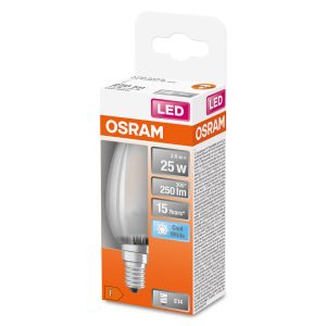OSRAM LED sviečka E14 Classic B 2