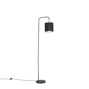 Moderná stojaca lampa čierna - Lofty
