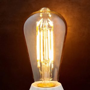 LED rustikálna lampa E27 6W 500 lm