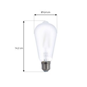 Prios Smart LED žiarovka matná E27 ST64 7W Tuya WLAN CCT