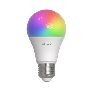 Prios Smart LED, E27, A60, 9W, RGB, Tuya, WLAN, matná, CCT