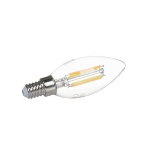 Prios Smart LED žiarovka číra E14 4,2W Tuya WLAN CCT