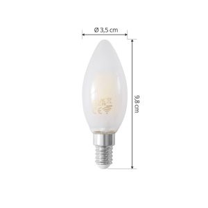 Prios Smart LED žiarovka matná E14 4,2W Tuya WLAN CCT