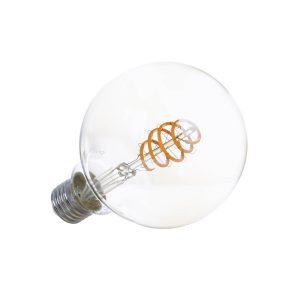 Prios Smart LED žiarovka G95 E27 jantárová 4,9W Tuya WLAN