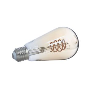 Prios Smart LED žiarovka E27 ST64 jantárová 4,9W Tuya WLAN