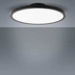 LIGHTME LED stropné svietidlo Aqua Ø 30,2 cm čierne