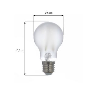 Prios Smart LED žiarovka, 2ks, E27, A60, 7W, matná, Tuya