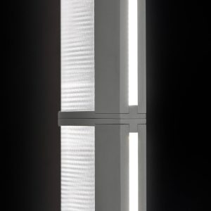 Slamp LED stojacia lampa Modula lineárna, skladaná, svetlosivá