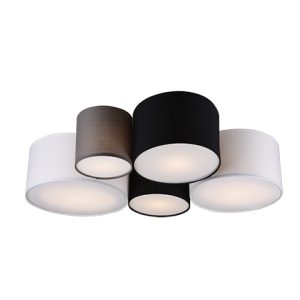 Dizajnové stropné svietidlo viacfarebné 5-svetlé - Sectos