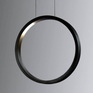 Cini&Nils Assolo – čierne LED závesné svetlo 43 cm
