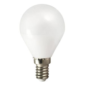 LED žiarovka TEMA E14 5W kvapka teplá biela AC/DC