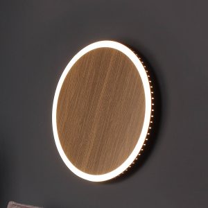 LED nástenné svietidlo Morton 3-Step-dim wood look 50 cm