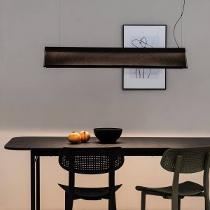 Ludovico Povrchové závesné svetlo LED, 115 cm, čierna