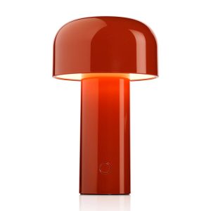 FLOS Bellhop nabíjateľná LED stolová lampa tehlovo červená