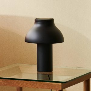 HAY PC stolová lampa hliníková, čierna, výška 33 cm